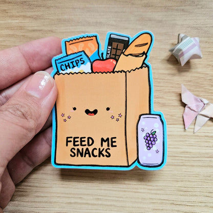 Feed Me Snacks Vinyl Sticker