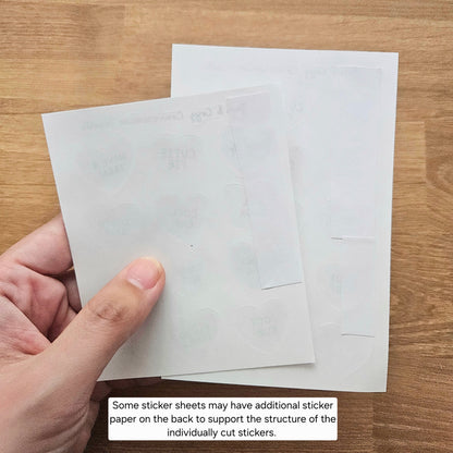 SALE Conversation Hearts Journal Sticker Sheet