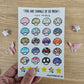 Mini Mushies Mushroom Vinyl Sticker Sheet (4x6")
