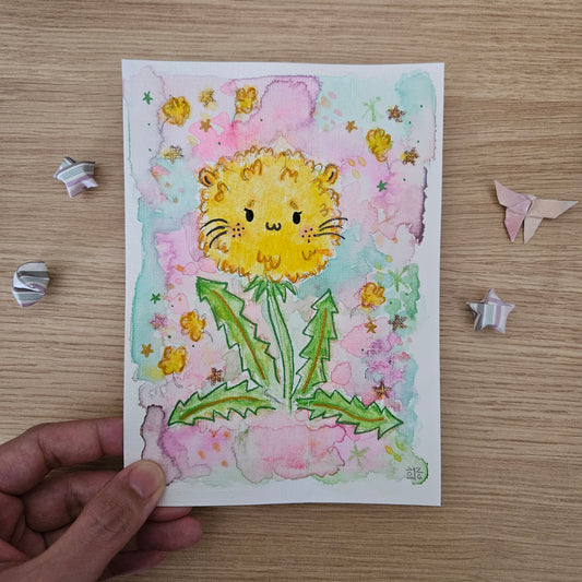 Dandylion No.1 Watercolor Original Art