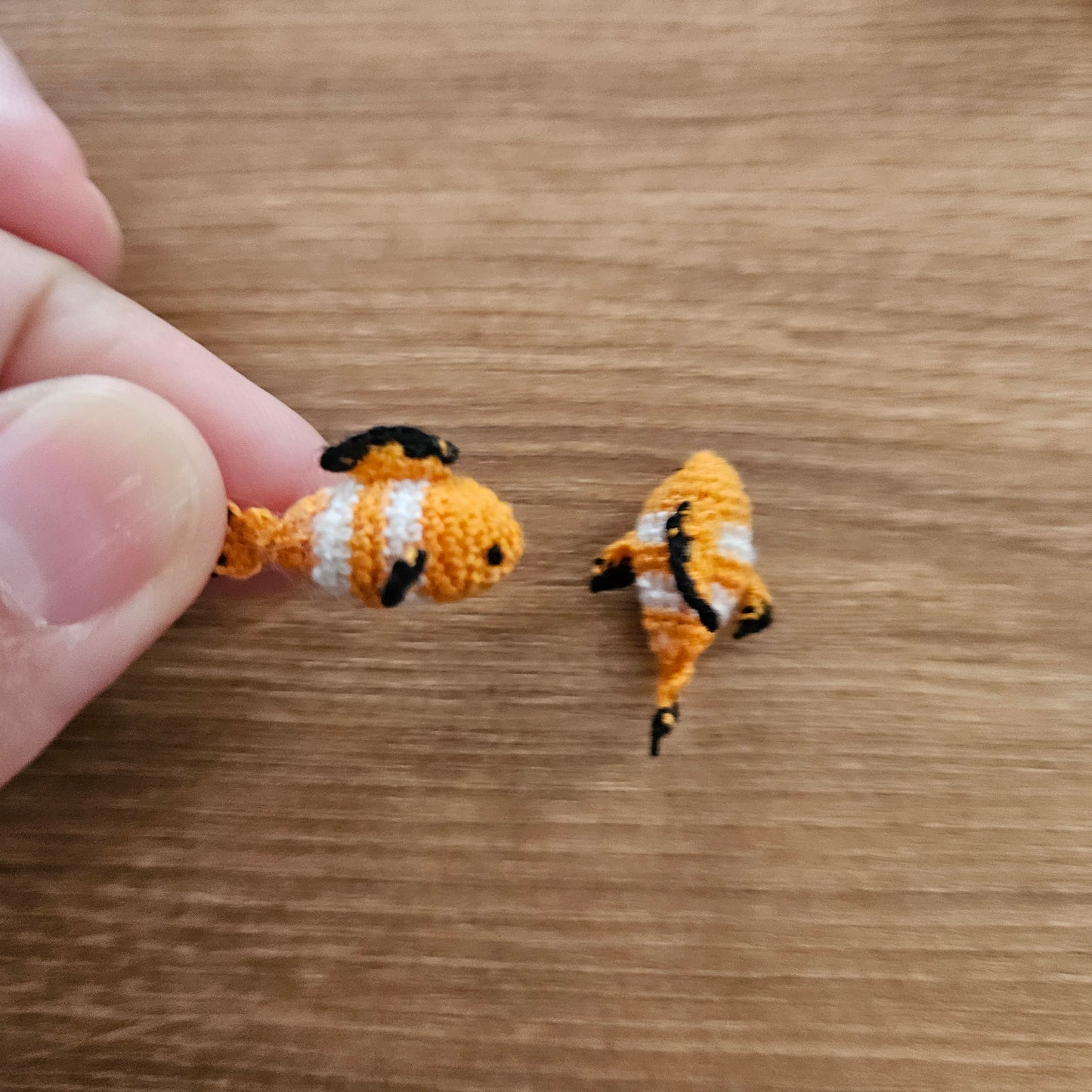 Imperfect Micro Crochet Clown Fish