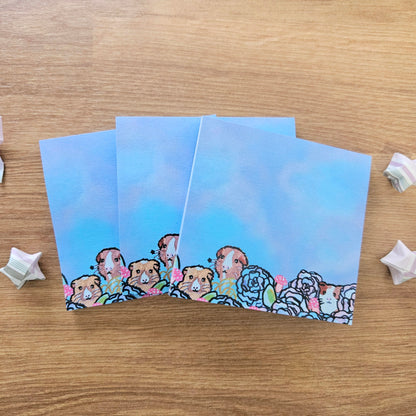 Guinea Pig Garden Sticky Notes