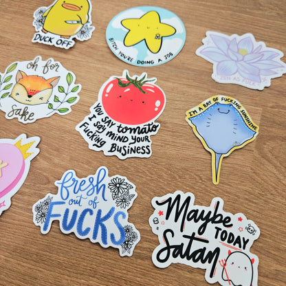 Snarky Sticker BUNDLE (Set of 9)