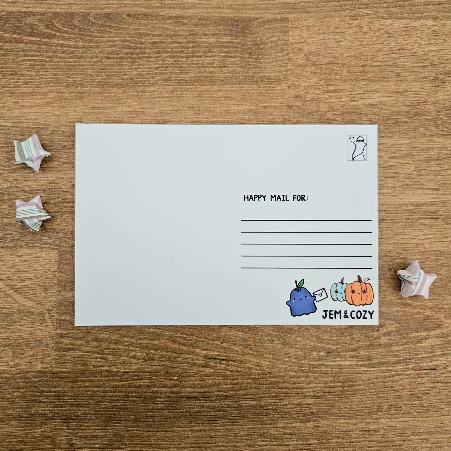 Ghostie Postie Art Post Card (4x6")