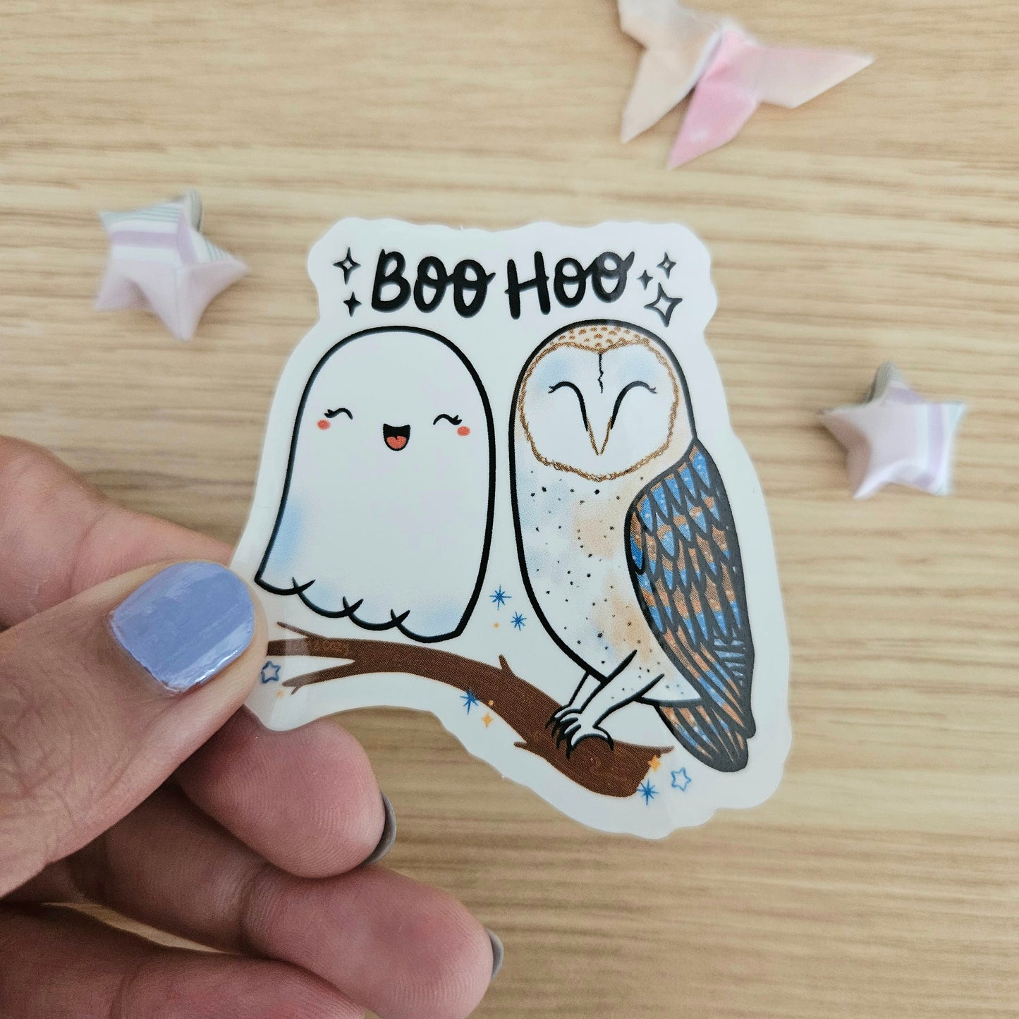 BooHoo Clear Vinyl Sticker