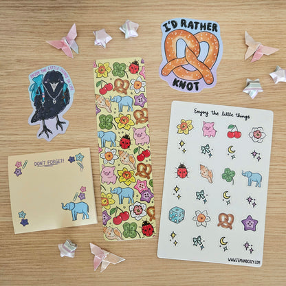 Enjoy the Little Things Petite Trinkets Sticker Sheet (4x6")