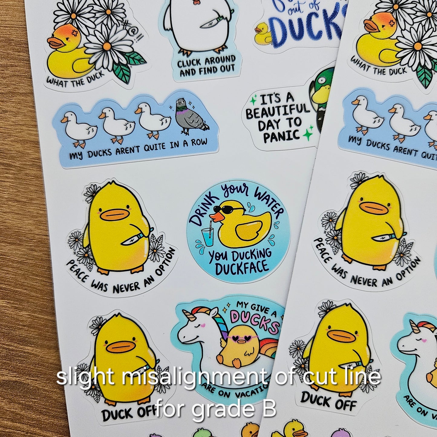 Naughty Birds Vinyl Sticker Sheet (4x6")