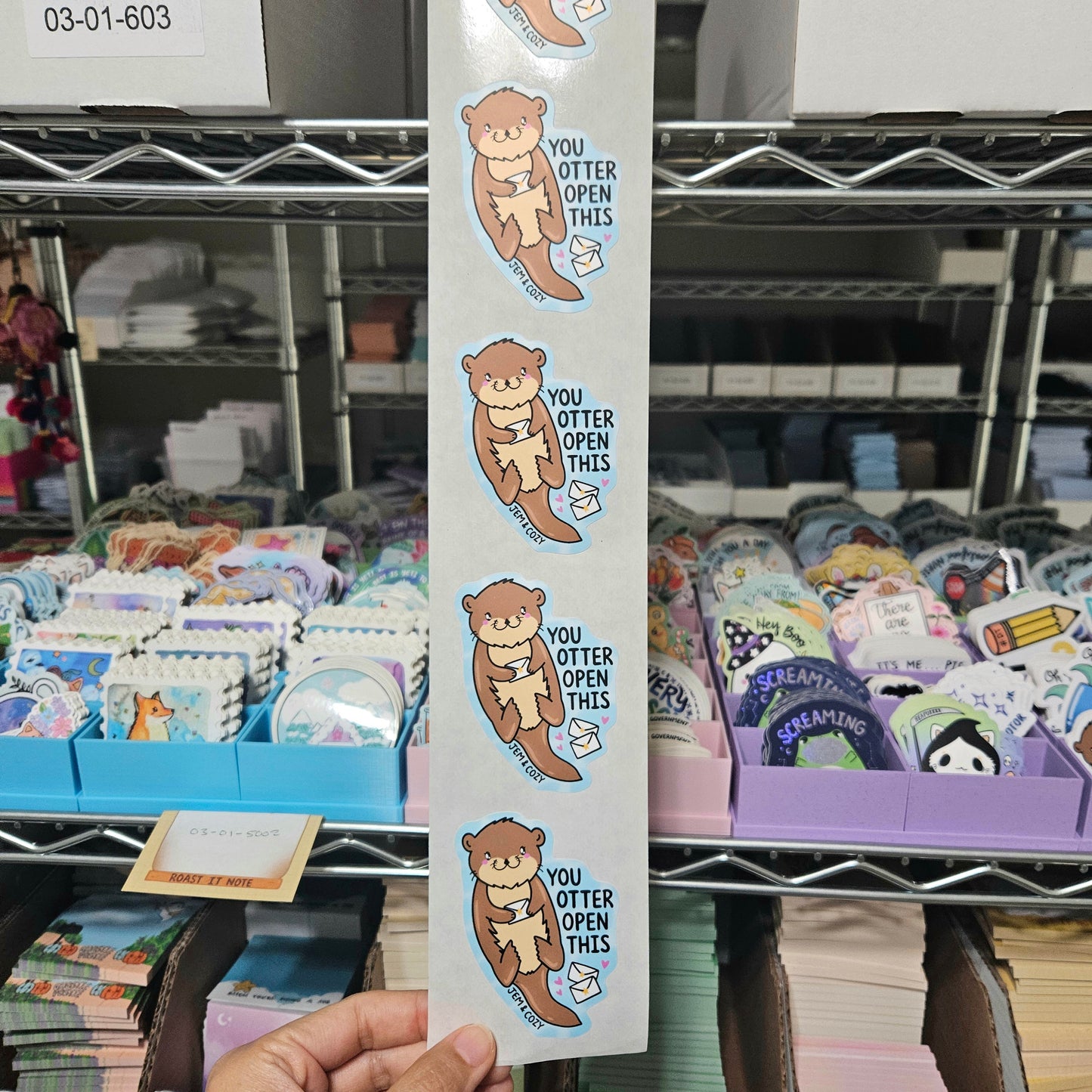 You Otter Open This Vinyl Sticker Labels (Set of 10)