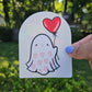 Heart Balloon Ghostie Rainbow Decal Suncatcher