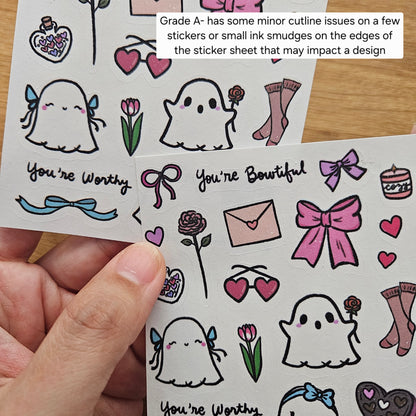Bowtiful Ghostie Journal Sticker Sheet