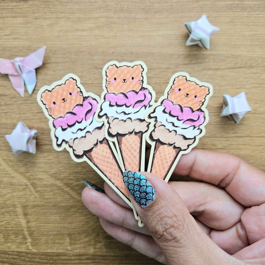 Beary Cute Gelato Vinyl Sticker