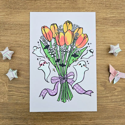 Booquet Art Post Card (4x6")
