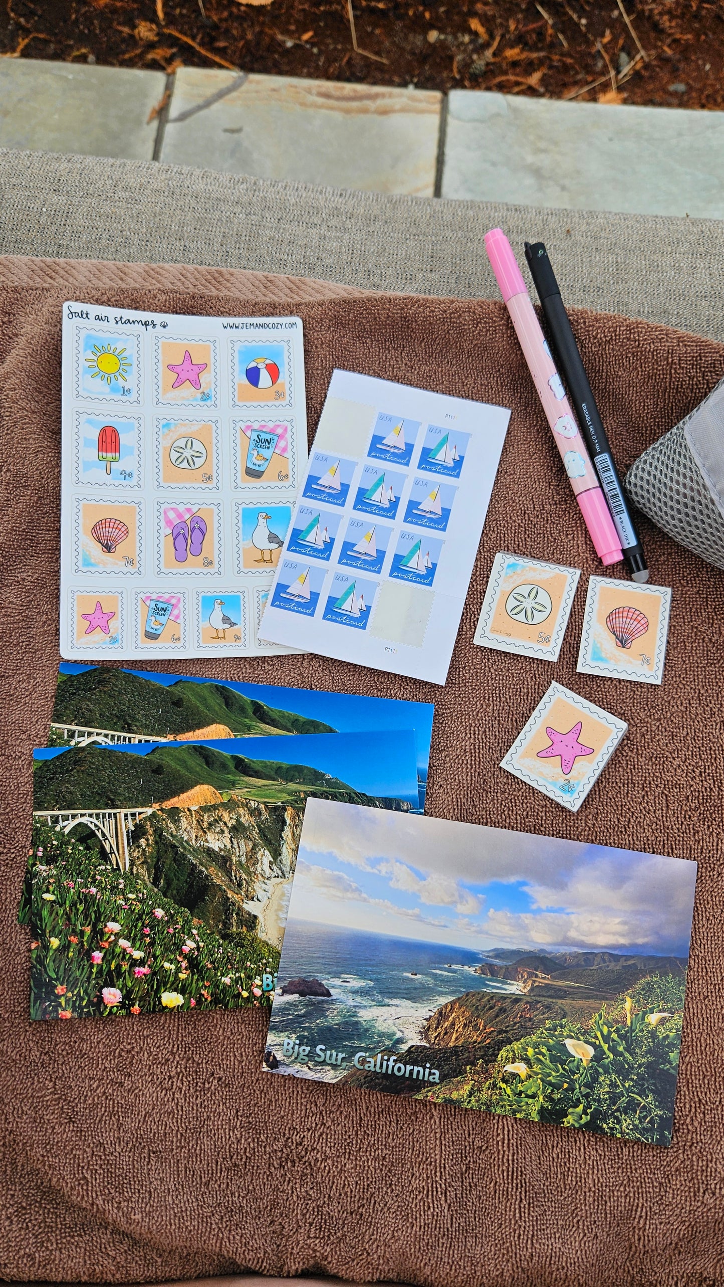 Salt Air Stamps Vinyl Sticker Sheet (4x6")