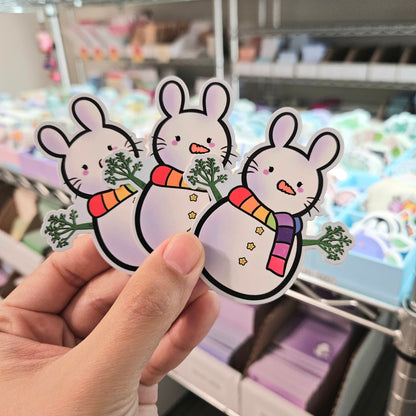 Snow Bunny Vinyl Sticker (January freebie sticker of the month)