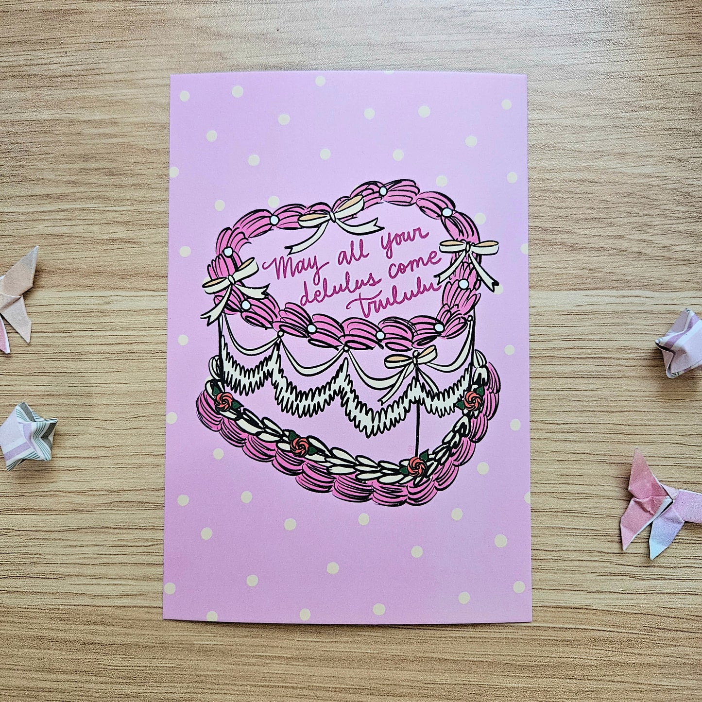 May All Your Delulus Come Trululu Post Card Art Print(4x6")