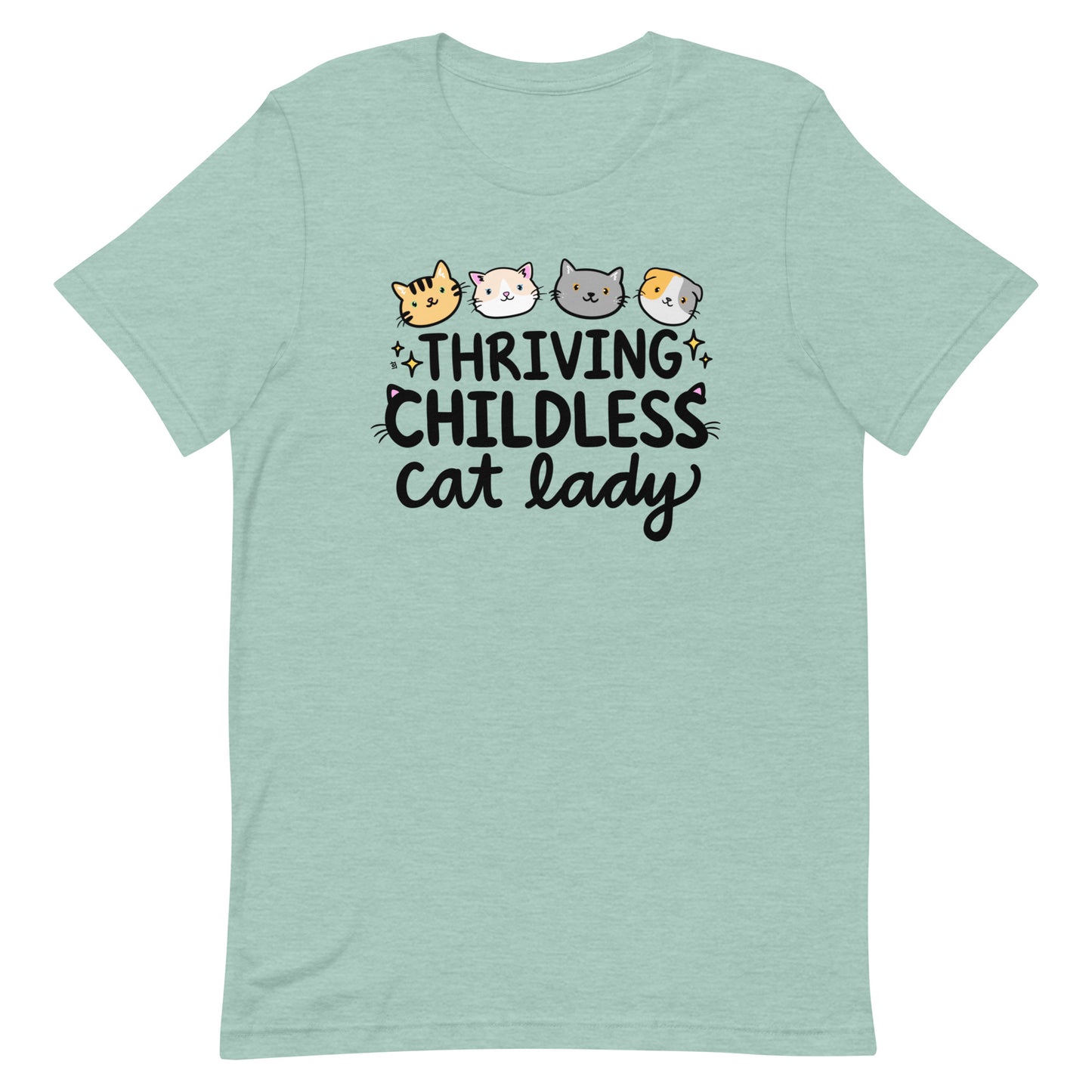 Thriving Childless Cat Lady Unisex T-shirt