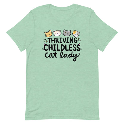 Thriving Childless Cat Lady Unisex T-Shirt