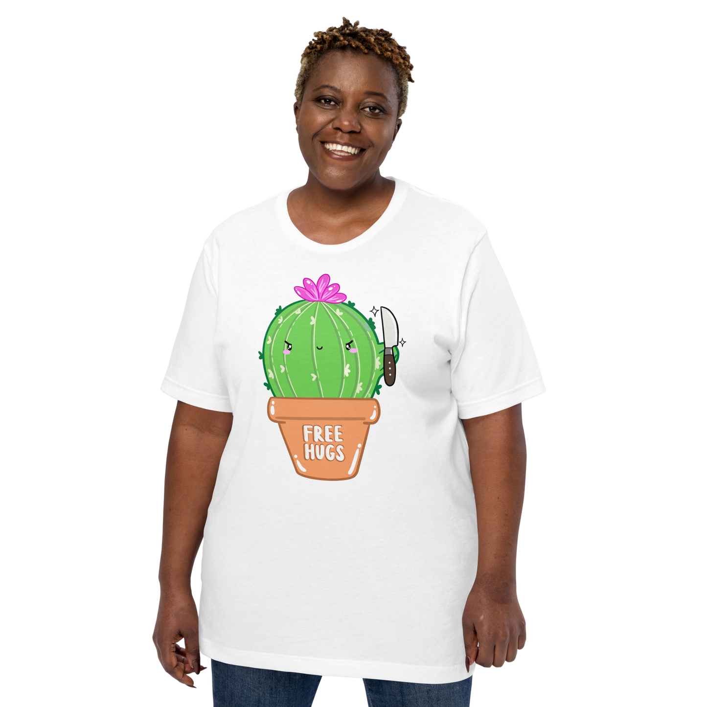 Free Hugs Cactus Unisex T-Shirt