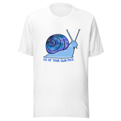 Go At Your Own Pace Galaxy Snail Unisex T-Shirt