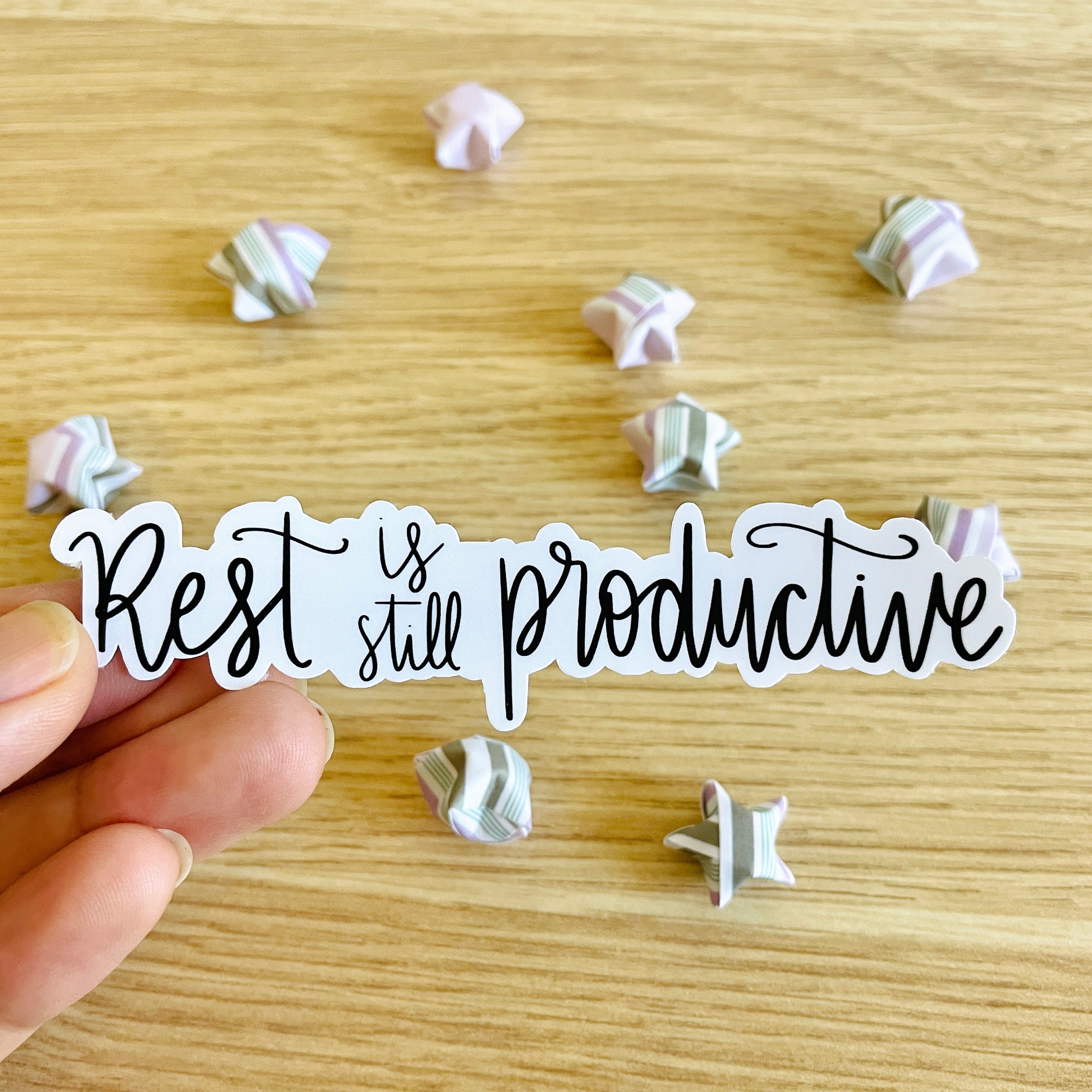 Rest Is Still Productive Vinyl Sticker – Jem and Cozy