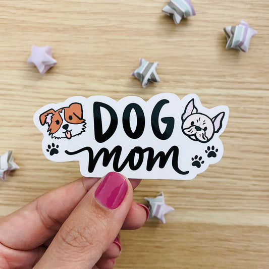 TO BE DISCONTINUED Dog Mom Vinyl Sticker