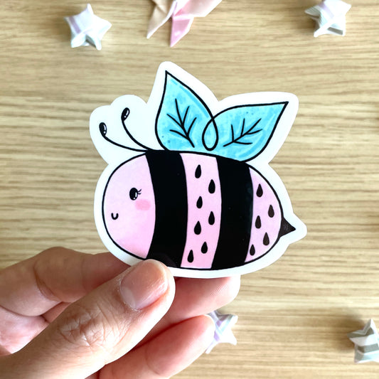 Strawberry Bee Sticker