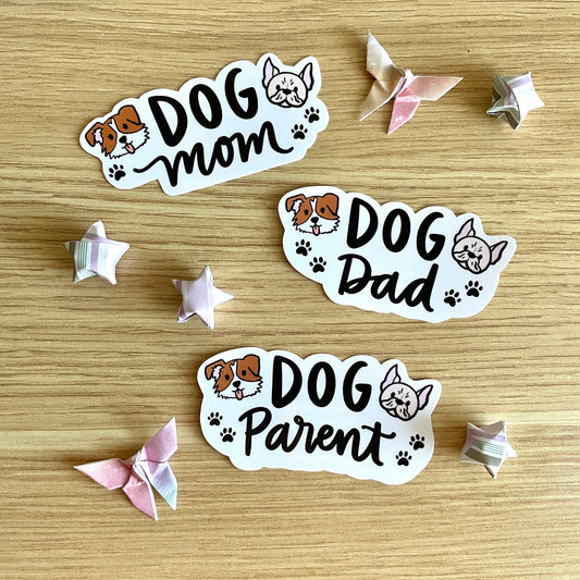 TO BE DISCONTINUED Dog Mom Vinyl Sticker
