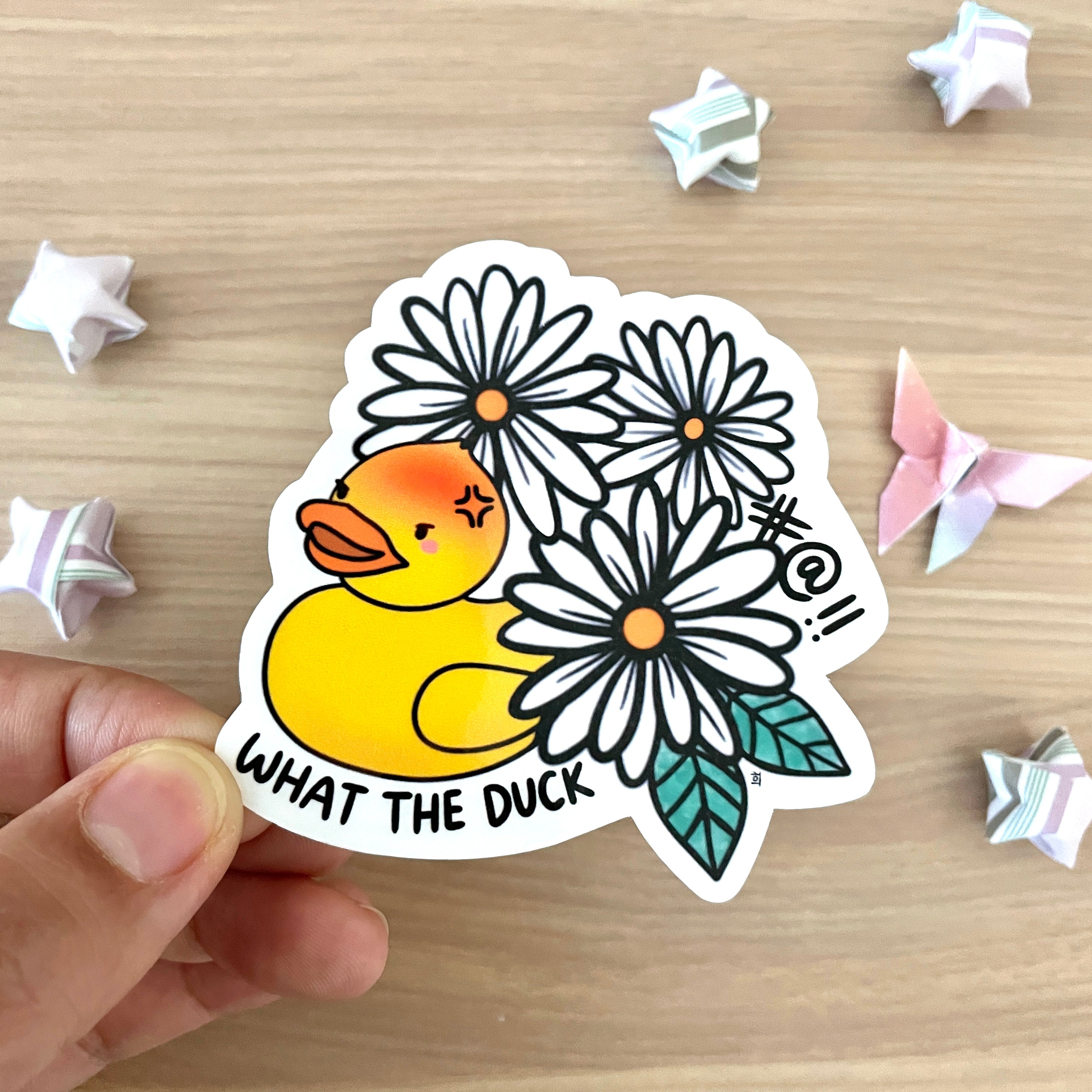 What the Duck Vinyl Sticker – Jem and Cozy