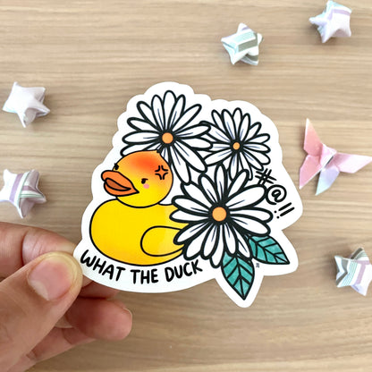 What the Duck Vinyl Sticker