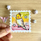 Starry Cockatiel Stamp Watercolor Sticker