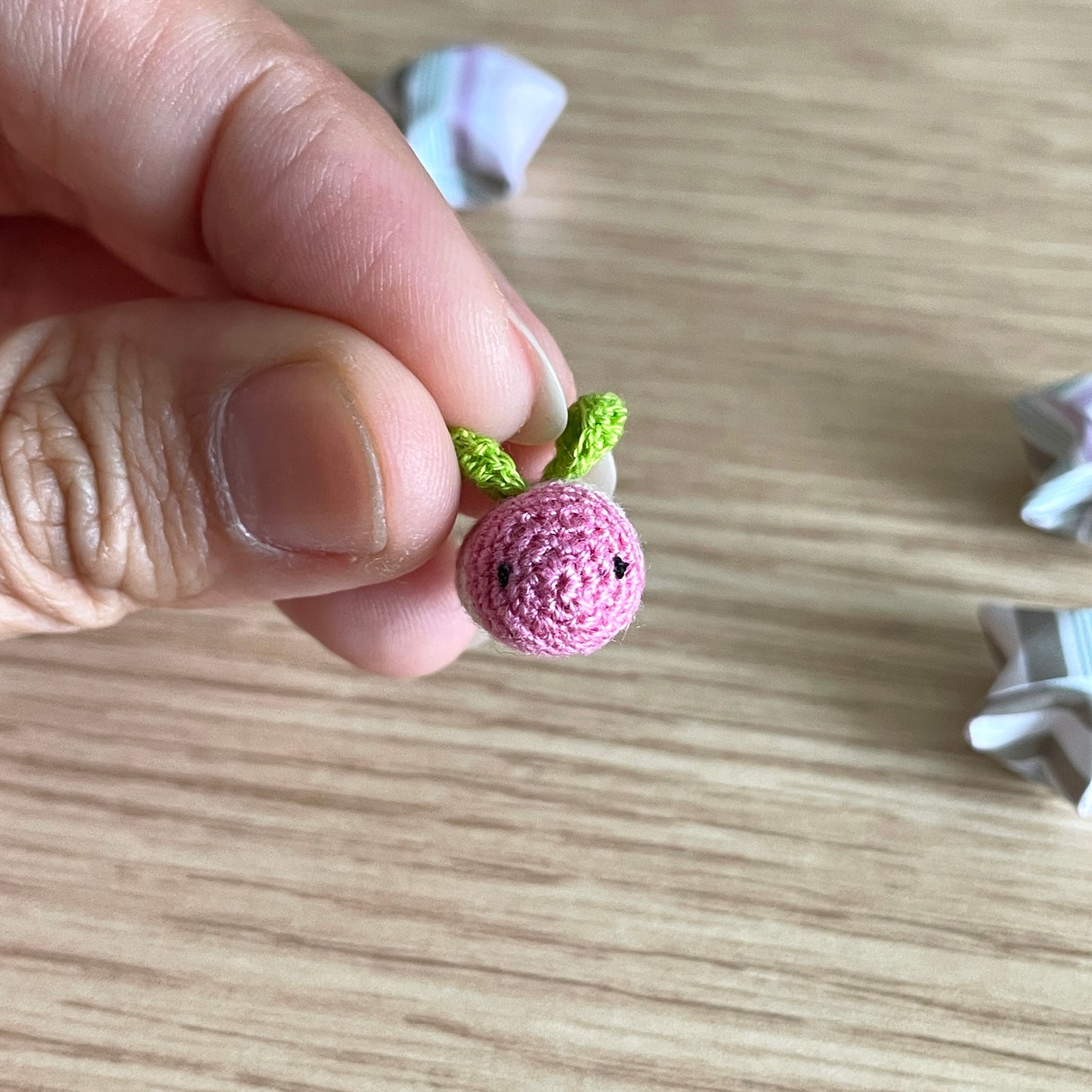 Micro Crochet Baby Bumblebee