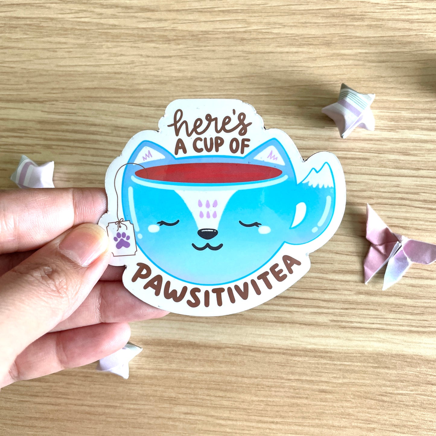 MAGNET: Here's a Cup of Pawsitivitea Magnet