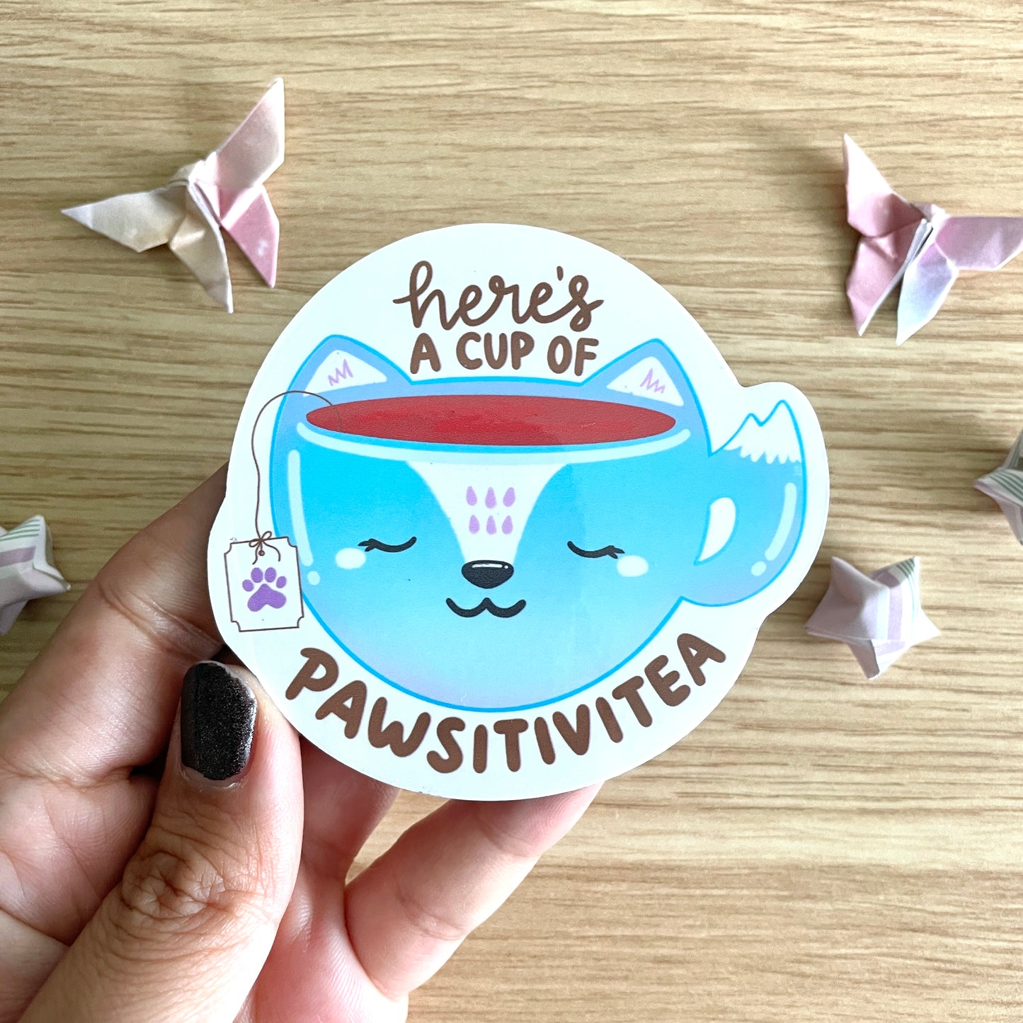 MAGNET: Here's a Cup of Pawsitivitea Magnet