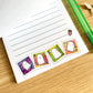 LAST CHANCE Fruity Ghost Stamps Note Pad