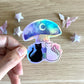 HOLOGRAPHIC Shroom Crystal Power Sticker