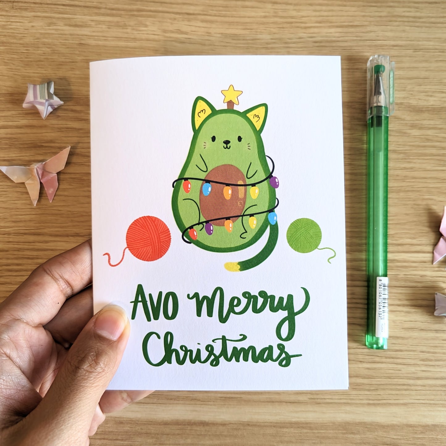 Avo Merry Christmas Blank Greeting Card