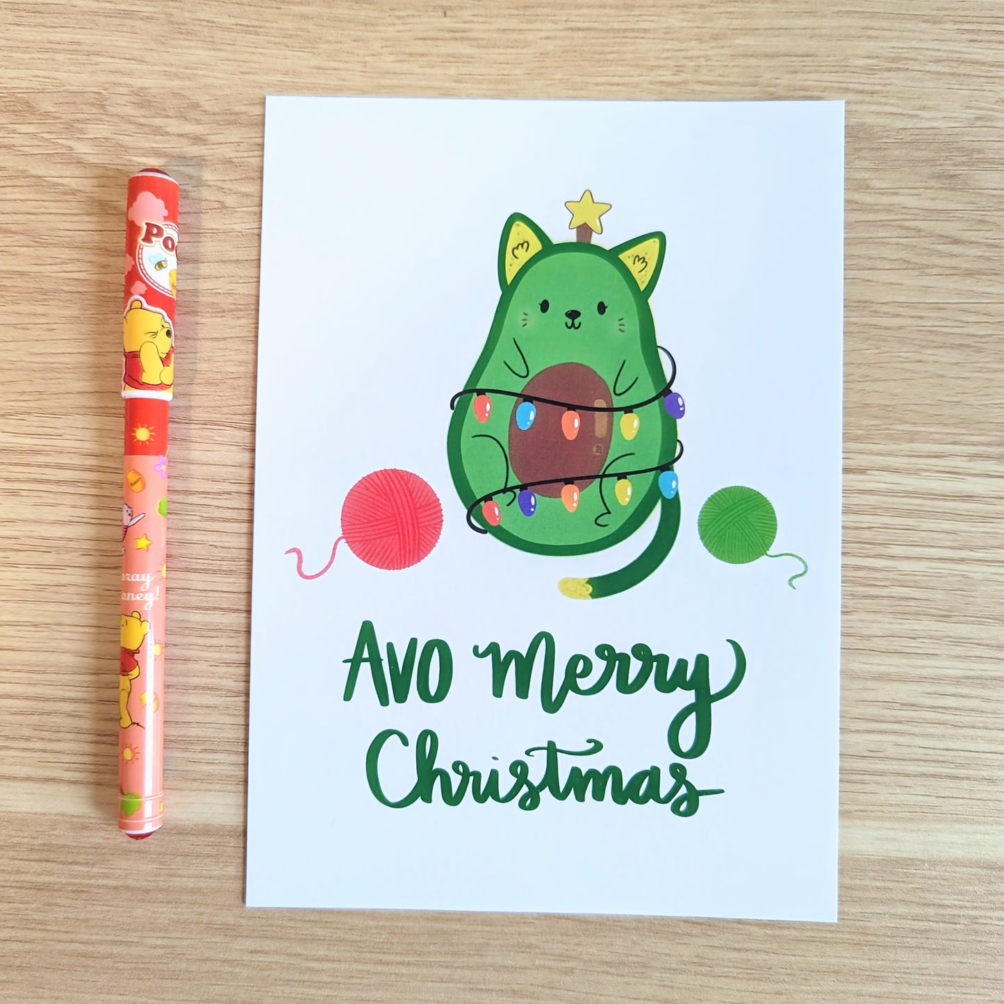 SALE Avo Merry Christmas Art Print (5x7”)