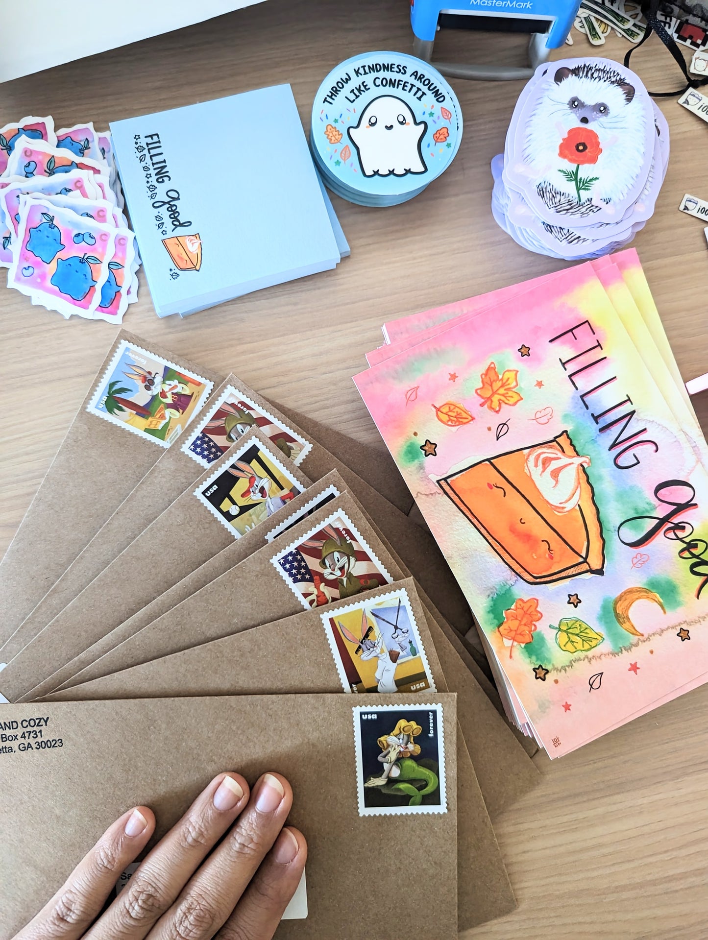 Throw Kindness Around Like Confetti Ghost Vinyl Sticker