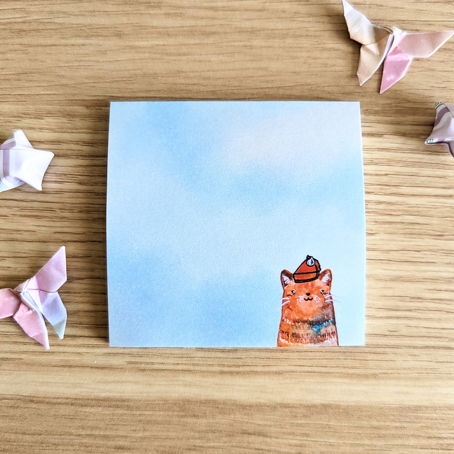 SALE Pumpkin Pie Kitty Sticky Notes