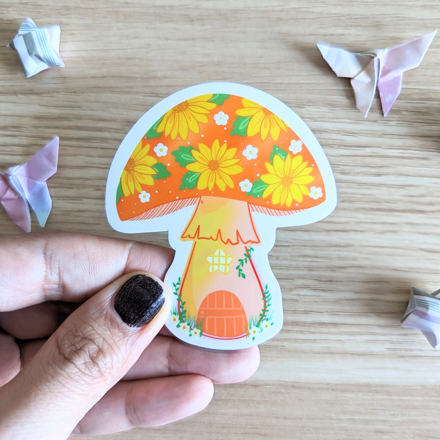 MAGNET: Sunflower Gnome House Magnet