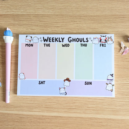 Weekly Ghouls Weekly Planner Pad