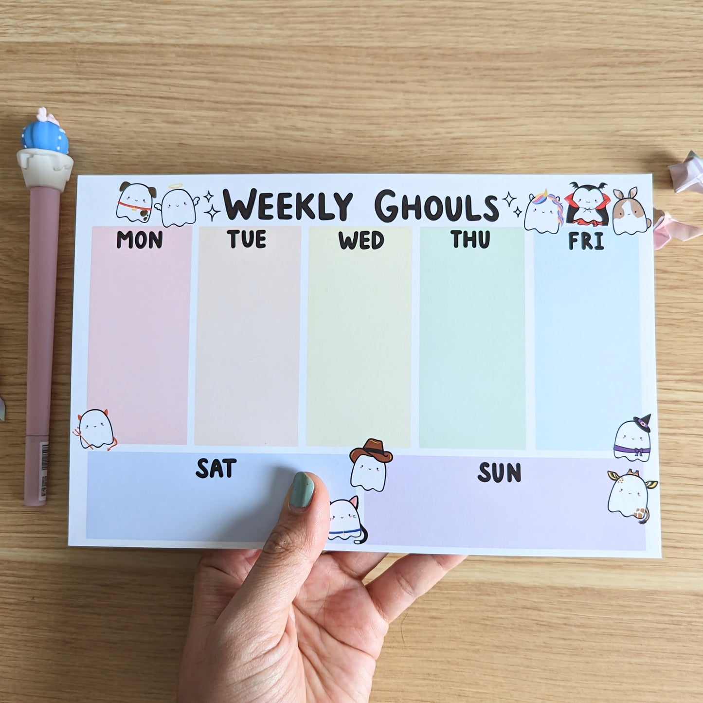Weekly Ghouls Weekly Planner Pad