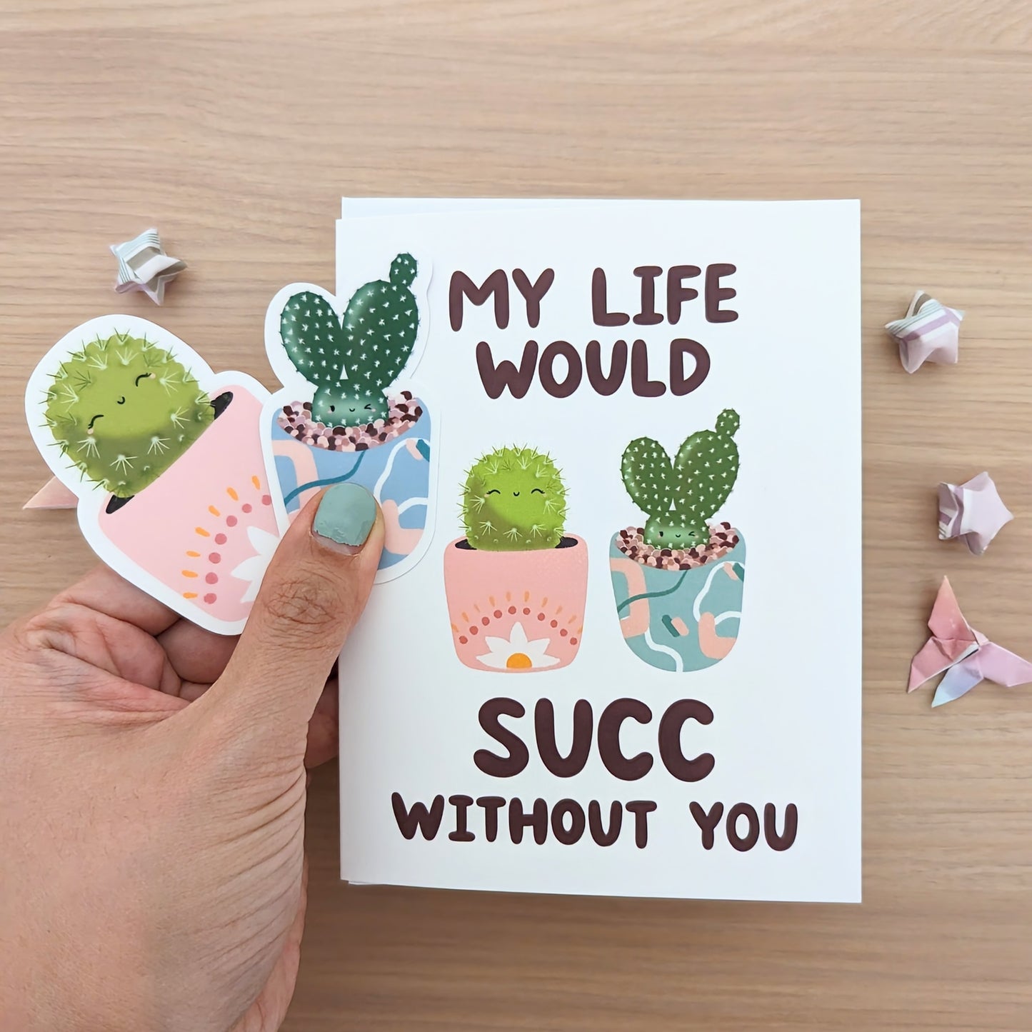 My Life Would Succ Without You Blank Greeting Card