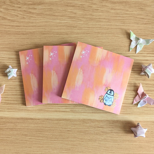 Summer Penguin Sticky Notes