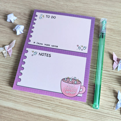 SALE Grade B Anti Depresso Espresso Notepad