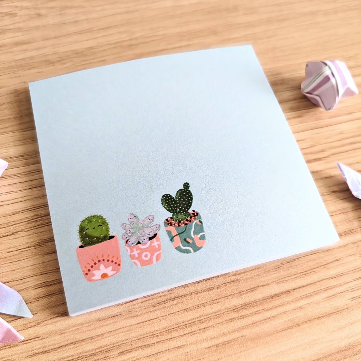 Smiling Succulents Sticky Notes