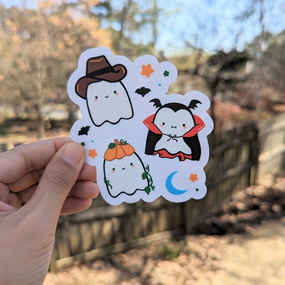 Spooky Squad Ghouls Rainbow Decal Suncatcher