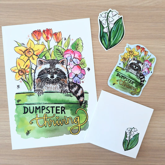Dumpster Thriving Vinyl Sticker