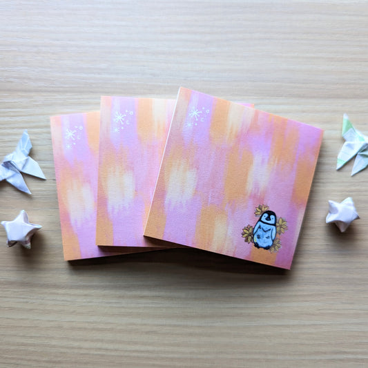 Grade B Summer Penguin Sticky Note Bundle - Set of 3
