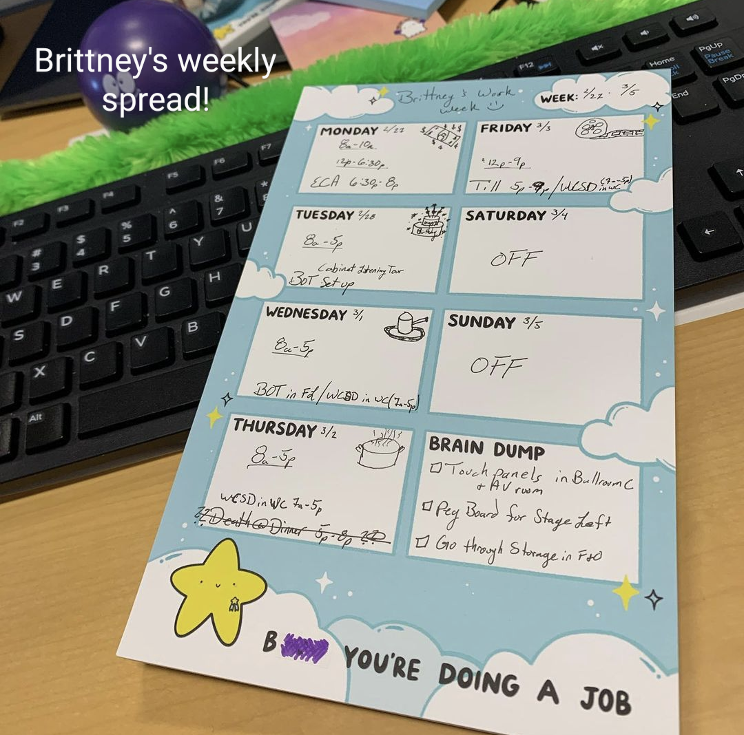Bitch You're Doing a Job Weekly Planner Pad
